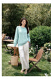 Sea Salt Blue Round Neck