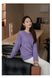 Wisteria Purple Round Neck