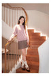 Chuanyu Pink Round Neck