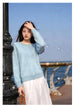 Cold Mist Blue Round Neck
